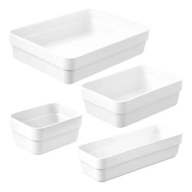 Imagem de Kit 4 Organizador Gavetas Para Armário Cozinha Quarto Cores (OL 100-OL
