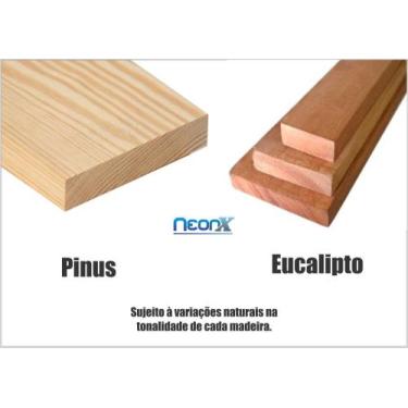 Imagem de Régua, Ripa, Tábua, Prancha, de Madeira 4x4x100 cm Acabamento Aplainad