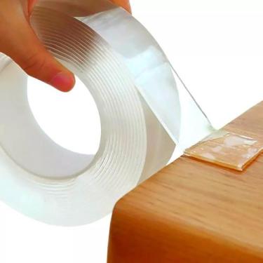 Imagem de Fita Adesiva Dupla Face Transparente Acrílica com 35MM X 5M Gel Magica