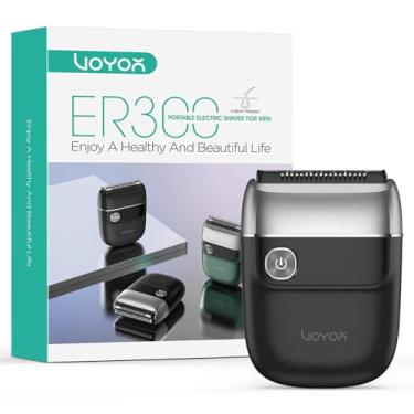 Imagem de VOYOR Barbeador duplo 2 em 1 para homens, barbeador elétrico portátil com lâmina recarregável, barbeador multifunções para barbeiro IPX6, laváveis, ER300 (prata)