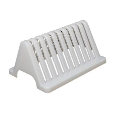 Imagem de MERIGLARE Suporte para lâminas de microscópio, suporte para drenagem de lâminas de vidro para profissionais, Branco