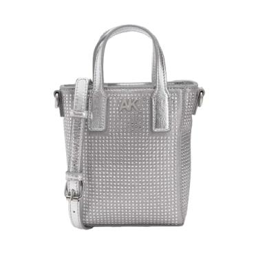 Imagem de Anne Klein Bolsa conversível mini n/s cristalizada, transparente/prata, Transparente/prata, One Size