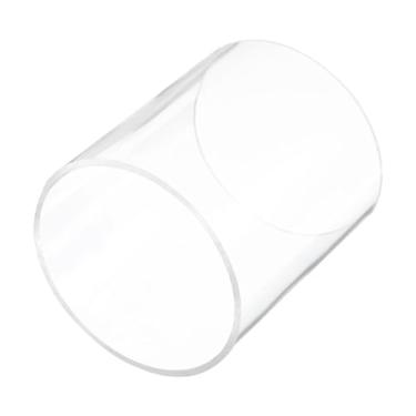 Imagem de Rebower Tubo rígido de plástico transparente de 10 cm 84 mm x 90 mm (3 5/40.6 cm x 3 9/40.6 cm) Tubo de policarbonato redondo, [para encanamento, hidráulica, aquário, bricolage]