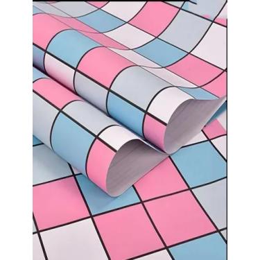 Imagem de Adesivo Papel De Parede Para Cozinha Banheiro Azulejo Pastilha Quadrad