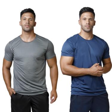 Imagem de Kit 2 Camisetas Masculina Ultraleve Treino Corrida Academia-Masculino