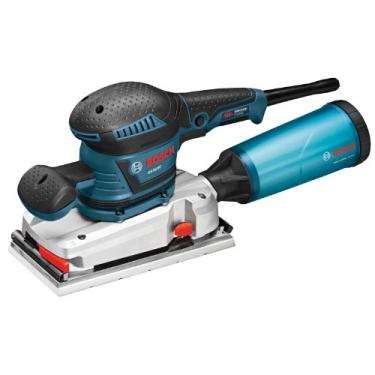 Imagem de BOSCH Lixadeira orbital elétrica OS50VC - Kit de lixadeira de cinto de acabamento de 3,4 Amp 1/2 pol. com controle de vibração para folhas de 11,5 cm x 22 cm, azul