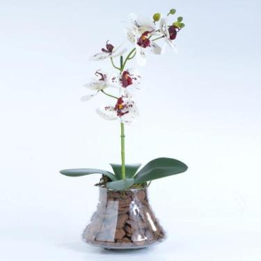 Imagem de Arranjo de Orquídea Artificial Tigre de Silicone Raquel - Vila das Flo