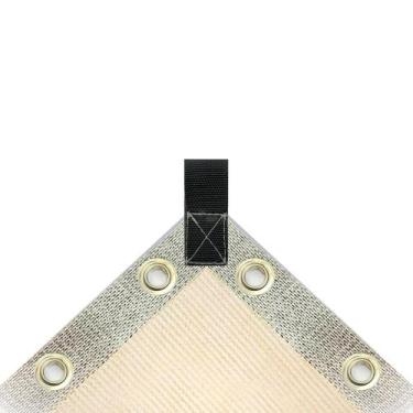 Imagem de Sombrite 80% Permeavel Bege 3x5,5 Bainha E Ilhós - AZUL VERDE GARDEN