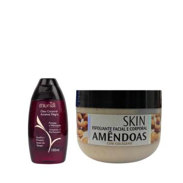 Imagem de Muriel Óleo Ameixa Negra 100ml + Esfoliante Amêndoas 250ml
