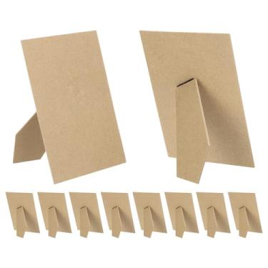 Imagem de PATIKIL Pacote com 20 peças de cavalete traseiro para moldura, moldura de substituição, cavalete de 12,8 x 17,8 cm, quadro de fotos DIY para molduras de fotos, azulejos, álamo