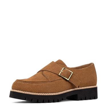 Imagem de Donald Pliner Mocassim feminino Elody Suede Monk-Strap, Sela, 35