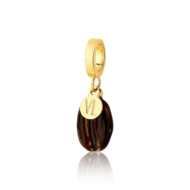 Imagem de Charm Café com Grão Esmaltado e Revestimento Ouro - VL ACCESSOIRES