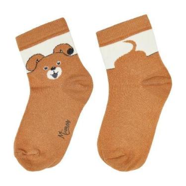 Imagem de Meia Soquete Cachorro Infantil e Adulto - Miimos, GG