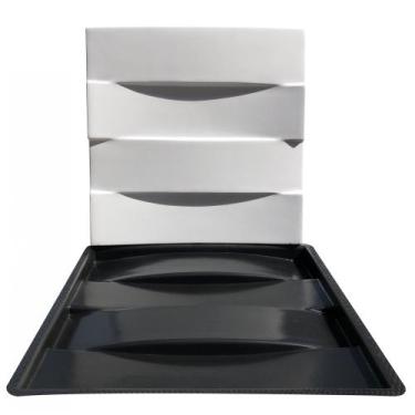 Imagem de Forma 3D Gesso e Cimento ABS - Côncavo e Convexo 30x30 - Xmoldes Forma