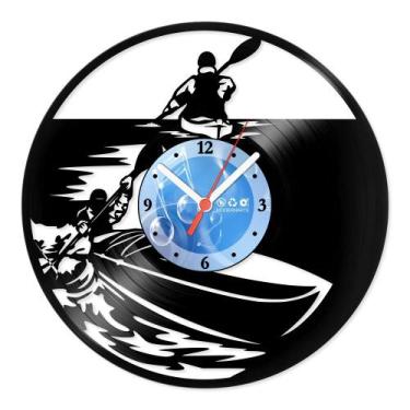 Imagem de Relógio De Parede Disco Vinil Esportes - Caiaque - VES-038 - Modernart