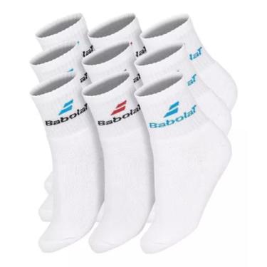 Imagem de Meia Infantil Cano Médio Babolat 25 A 28 - Kit 9 Pares