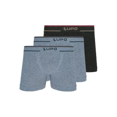 Imagem de Kit com 3 Cuecas Boxer Lupo 733-004 Colorido, Cinza, GG
