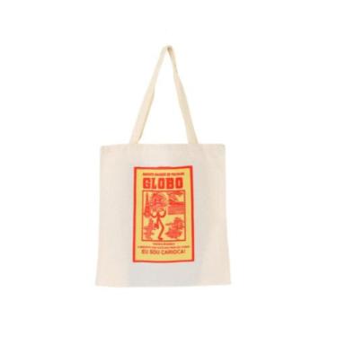 Imagem de Bolsa Feminina Ecobag 100% algodão Estampada GLOBO  - CARIOCA MAIS