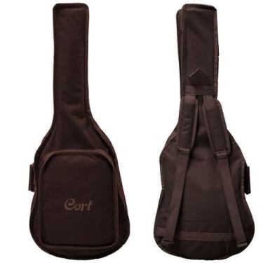 Imagem de Bag Capa Acolchoada Para Violão Folk Cargo Marrom Cort