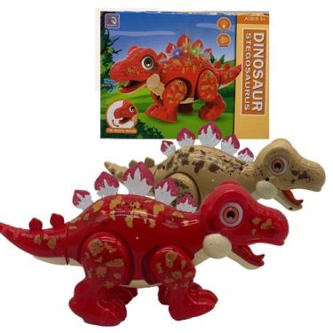 Imagem de Brinquedo Dinossauro Mexe a Boca Anda Emite Luz e Som  - A+