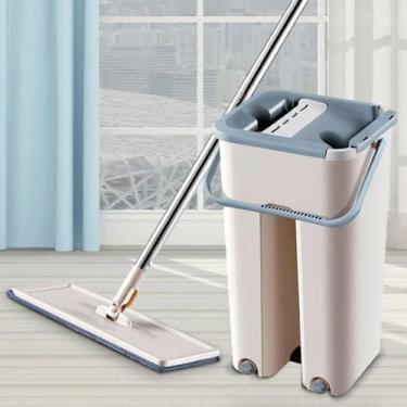 Imagem de MOP Esfregão Limpa e Seca Rotação 360 Alta Absorção Balde 6L - Yaay