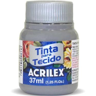 Imagem de Tinta para Tecido Fosca Cinza Acrilex 37ML