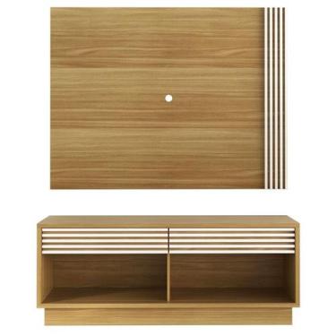 Imagem de Rack E Painel Para Tv 42 Polegadas PL3004xRA2003 Natural Off White Tec