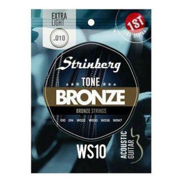 Imagem de Encordoamento Strinberg Violão Aço WS10 010