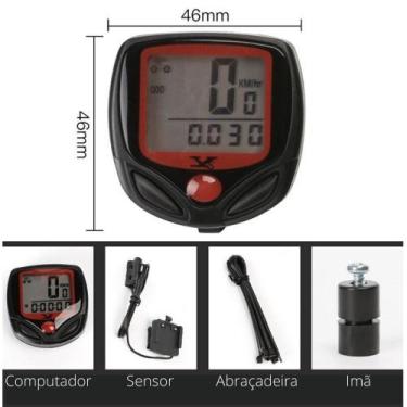 Imagem de Velocímetro Digital 15 Funções Acessórios De Bicicleta ciclo computado