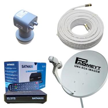 Imagem de Nova Antena Parabólica Ku Completa Com 2 Saída Dupla - Elsys