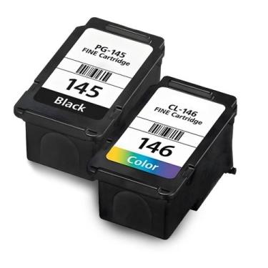 Imagem de Kit Cartucho Tinta Compativel Para Uso Canon Cl-146 Pg-145 - IMPORTED