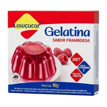 Imagem de Gelatina Framboesa Zero Açucares Lowçúcar 10g - Lowçucar