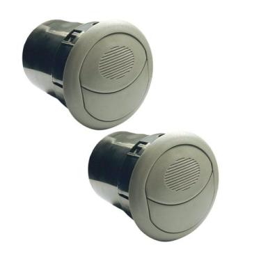 Imagem de Difusor Saída Ar Central Lateral Palio Doblo (2un) - AutoPlast, Cinza 