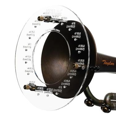 Imagem de Deflector KGUBrass para trompetes, trombones, trombones de baixo, fliscornes, espelho trompete, defletor acrílico para trompa (trompete, claro)