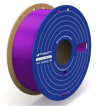Imagem de Fugacity Filamento PLA 1,75 mm, filamento de impressora 3D carretel de 1 kg (N.W 1.0 kg), precisão dimensional +/- 0,02 mm, efeito de impressão aprimorado para a maioria das impressoras 3D FDM
