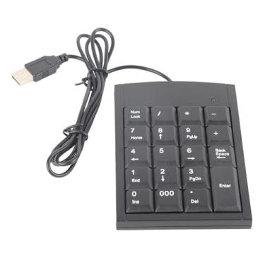 Imagem de Teclado numérico mini USB portátil, teclado numérico com senha USB com cabo, design ultrafino com 19 teclas e teclado adequado para todos os tipos de laptops, computadores desktop