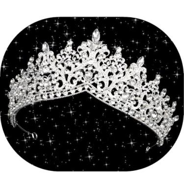 Imagem de Wecoe Tiara coroa para mulheres, meninas, aniversário, princesa, rainha, coroa, adulta, quinze anos, coroa de fadas, acessórios de formatura, coroas, lembrancinhas de festa, presentes para ela, Metal