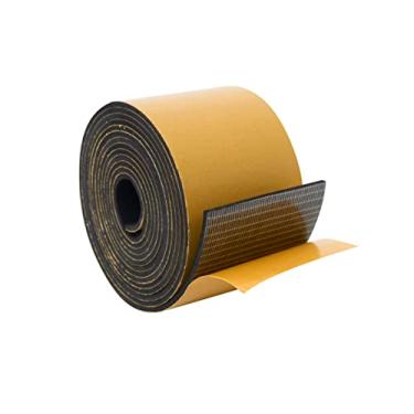 Imagem de Dualplex Rolo de Fita Isolante de Vedação de Porta de Espuma de Alta Densidade para Isolar Moldura de Porta, Janela, Ar Condicionado | Fita de Vedação Autoadesiva (3 Pol. X 1/8 Pol. X 10 Pés, Preta)
