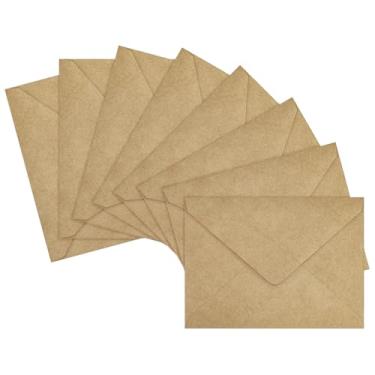 Imagem de LIKAJON Pacote com 50 envelopes A7, envelopes de cartão Kraft autovedante, envelopes de 13,3 x 18,4 cm para aniversário, formatura, Natal, Dia dos Namorados, chá de bebê, cartões de convite de
