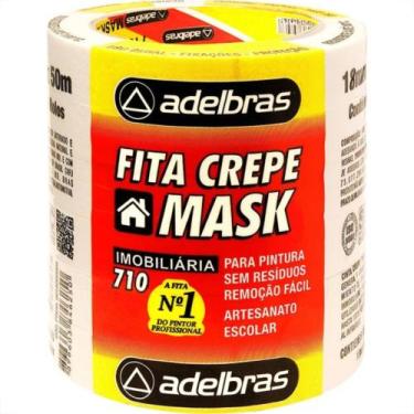 Imagem de Fita Crepe Adelbras Mask 18X50M - Kit C/6
