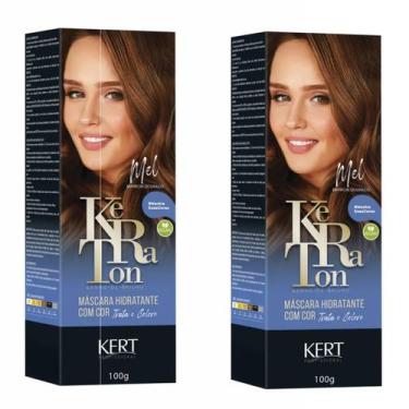 Imagem de Kit 2 Keraton Tonalizante Banho De Brilho Mel - Kert