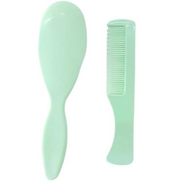 Imagem de Kit Banho Bebê Escova de Cabelo e Pente - Menino e Menina - DE ACORDO 