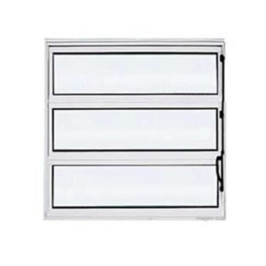 Imagem de Vitro basculante 100x100 1 secao aluminio branco - DL ESQUADRIAS LTDA,