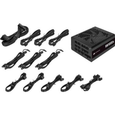Imagem de Fonte 1000w 80 plus gold corsair rmx series rm1000x full-modular - bla