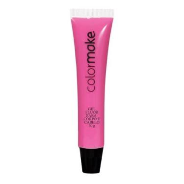 Imagem de Gel Neon para Rosto Corpo Cabelo Rosa Neon Balada - 30g - Colormake