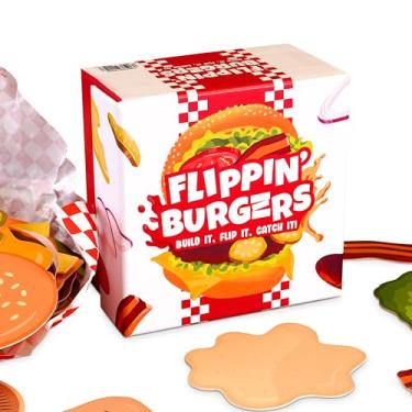 Imagem de Bubblegum Stuff - Flippin’ Burgers - Card Flipping Party Game - Build It, Flip It, Catch It - x216 Game Cards - Ages 10+