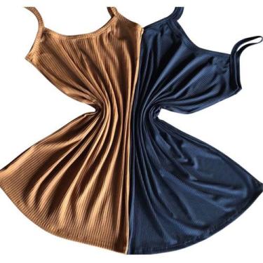 Imagem de Vestido Feminino Canelado de Alcinha,Tubinho luxo  Básico, Versátil e 