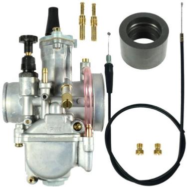 Imagem de Carburador universal modelo Koso PWK Keihin com Powerjet com cabo CRF2