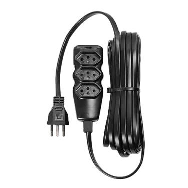 Imagem de EXTENSÃO ELÉTRICA 3 TOMADAS PP PLANO 3X0,75 10M PRETA - VINIK