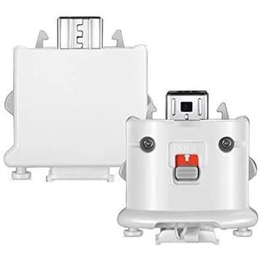Imagem de NOPOINO Adaptador Wii Motion Plus - Acelerador de sensor de movimento remoto externo para controle remoto Wii (branco, 2 peças)